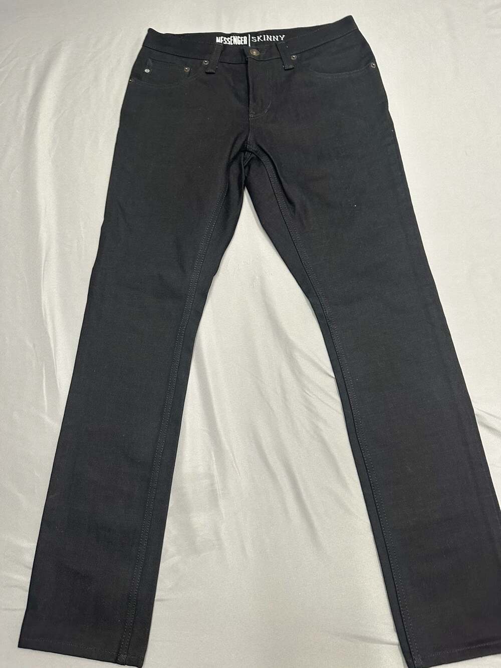 Free World Clothing Co. Messenger Skinny Fit Black Jeans